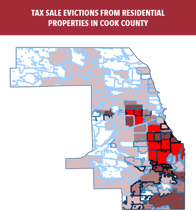Cook county Tax Sale Eviction Map