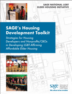 Cover of SAGE's Housing Development Toolkit